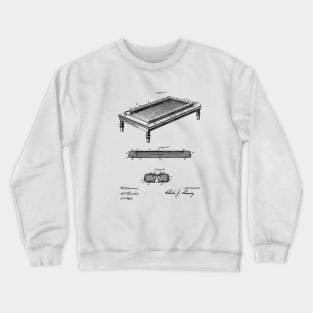 Folding Billiard Vintage Patent Drawing Crewneck Sweatshirt